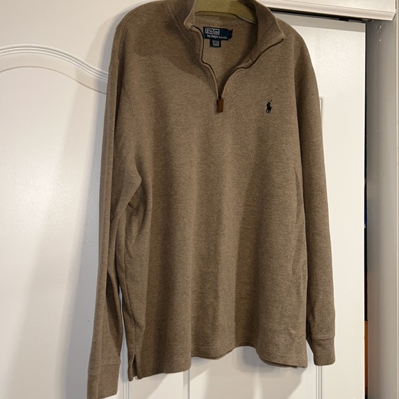 Gently used Polo Ralph Lauren 3/4 zip sweater in size XL - Picture 8 of 11